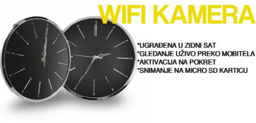 WIFI KAMERA U ZIDNOM SATU